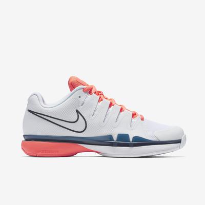 Nike Womens Zoom Vapor 9.5 Tennis Shoes - White/Navy/Bright Mango - main image