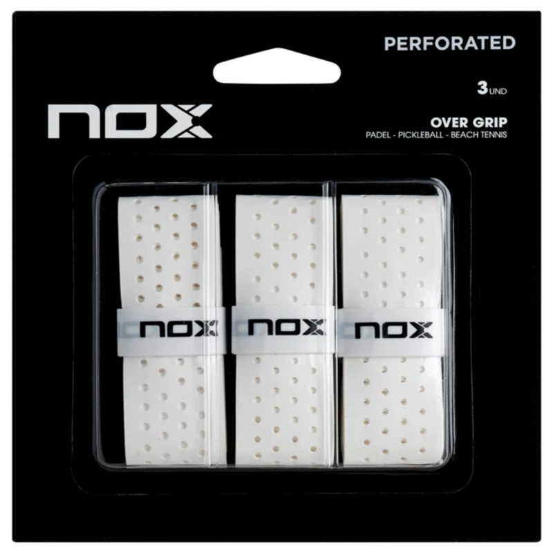 Nox Perforated Overgrips - White - main image