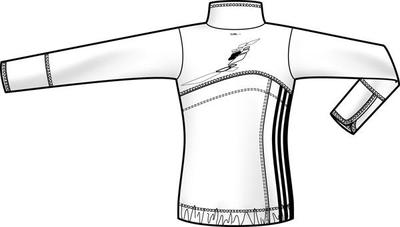 Adidas Womens Response Court Jacket SS10 - White/Black - main image