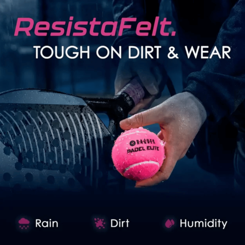Raquex Elite Pink Padel Balls (3 Ball Can) - Pink - main image