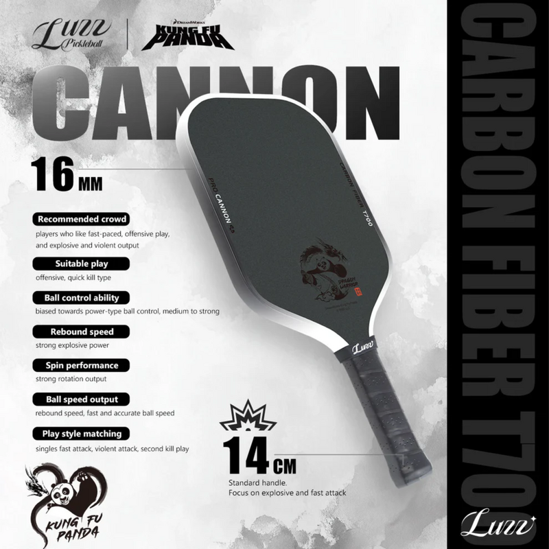 Luzz Kung Fu Panda Cannon Pickleball Paddle - main image