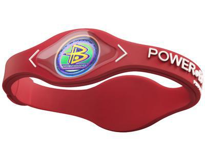 Power Balance Wristband - Red with White Lettering