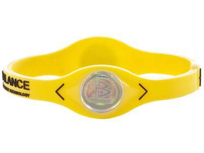 Power Balance Wristband - Yellow with Black Lettering - main image