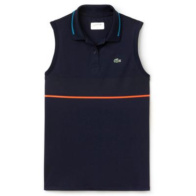 Lacoste Sport Womens Sleveless Polo - Navy - main image