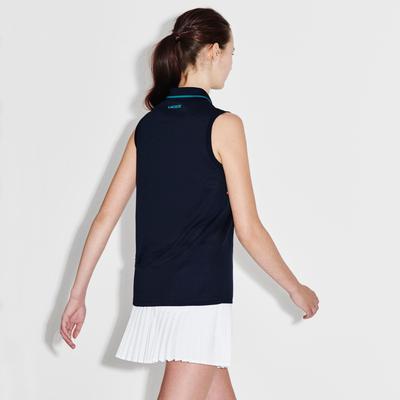 Lacoste Sport Womens Sleveless Polo - Navy - main image