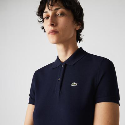 Lacoste Womens Soft Cotton Polo  - Navy Blue - main image