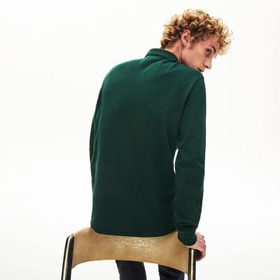 Lacoste Mens Paris Long-Sleeve Polo Shirt - Green - main image