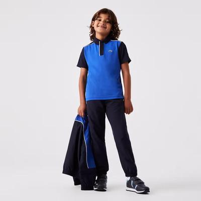 Lacoste Boys Sport Ultra-Dry Piqué Tennis Polo - Blue/Navy Blue - main image