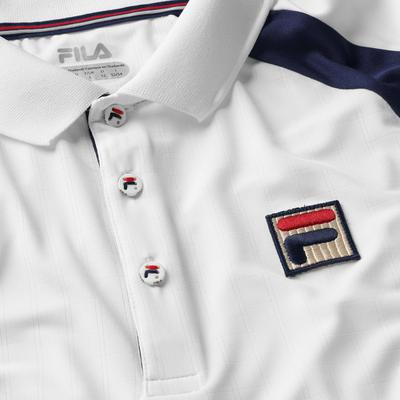 Fila Mens Heritage Polo - White/Navy - main image