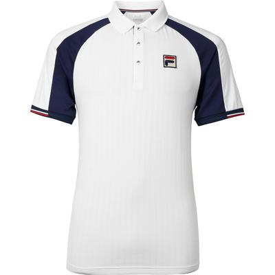 Fila Mens Heritage Polo - White/Navy - main image