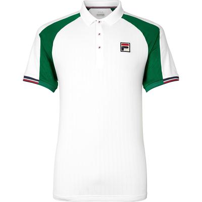Fila Mens Heritage Polo - White/Green - main image