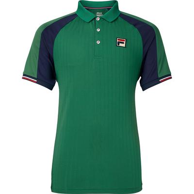Fila Mens Heritage Polo - Green/Navy - main image