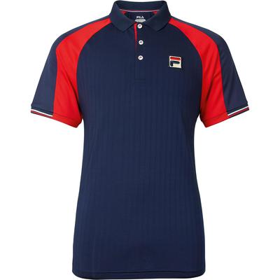 Fila Mens Heritage Polo - Navy/Red - main image
