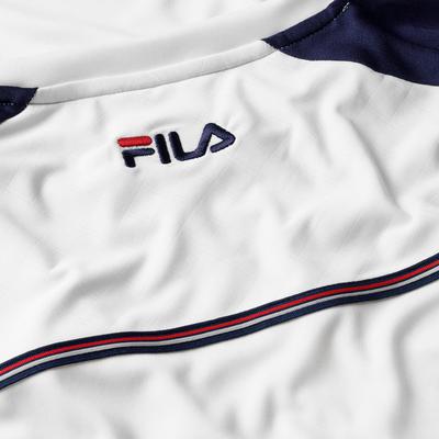 Fila Mens Heritage Long Sleeve Crew - White/Navy - main image