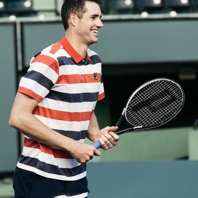 Fila Mens Heritage Stripe Polo - White/Blue/Red - main image