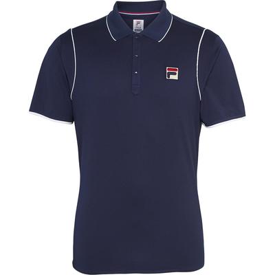 Fila Mens Heritage Solid Polo - Navy Blue