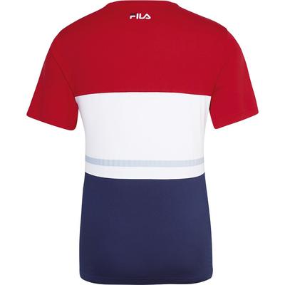 Fila Mens Heritage Colorblock Crew - Red/White/Blue - main image