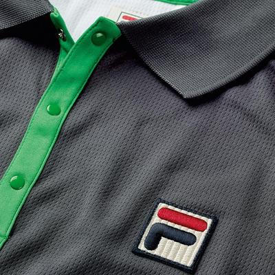 Fila Mens Legends Polo - Ebony/Bright Green - main image