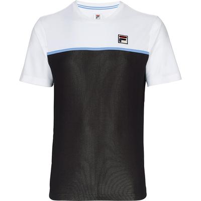 Fila Mens Colourblocked Crew - Black/White/Blue