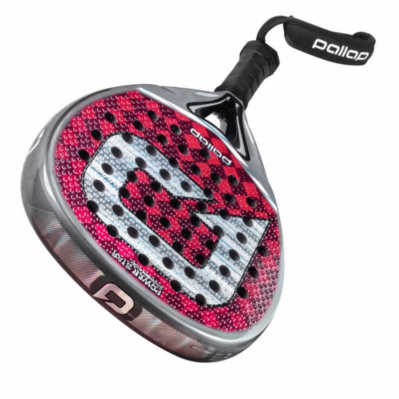 Pallap Power Star 2026 Padel Racket - Silver/Red - main image