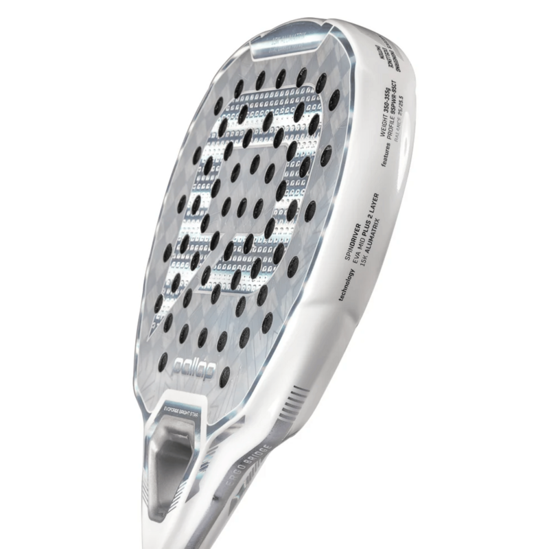 Pallap Evoforce Bright Star Padel Racket - White/Silver - main image