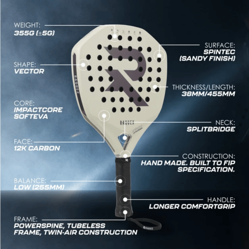 Raquex Evion Precision Padel Racket - Champagne - main image