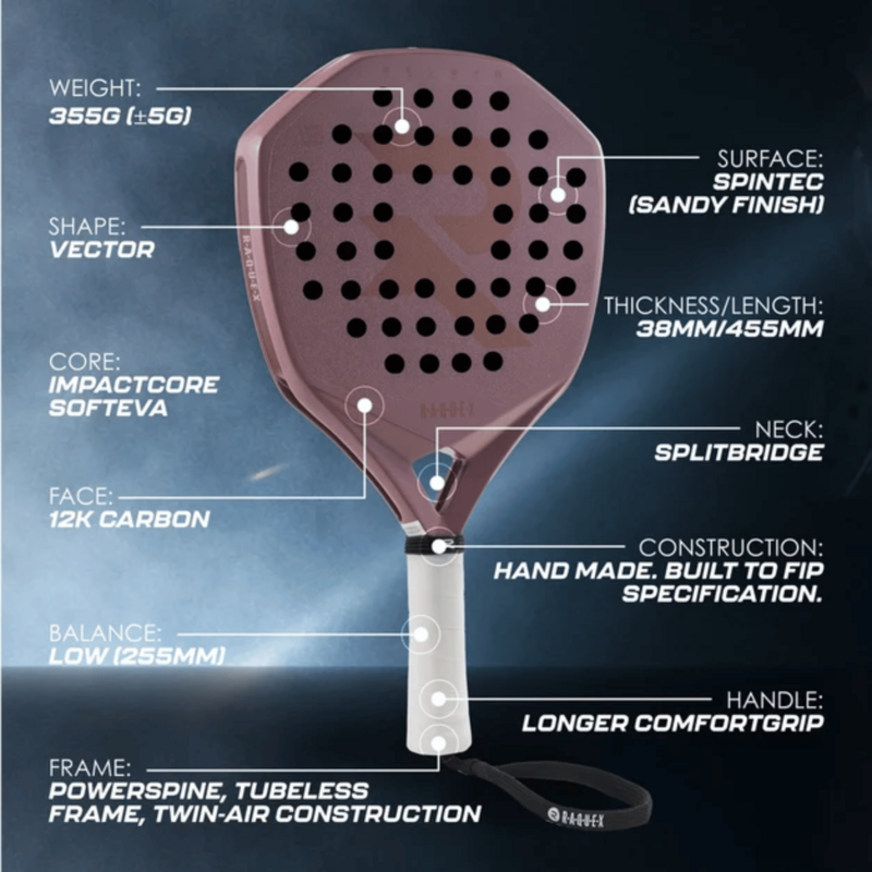 Raquex Evion Precision Padel Racket - Rose - main image