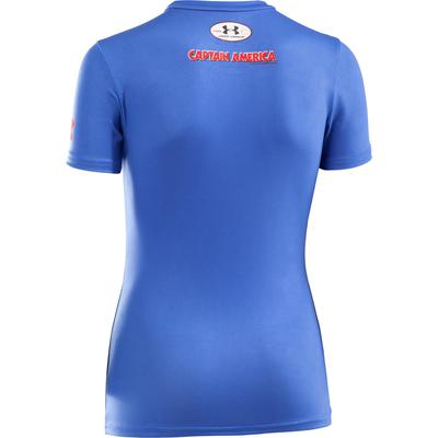 Under Armour Boys Captain America Fitted Top - Royal Blue/Red - main image
