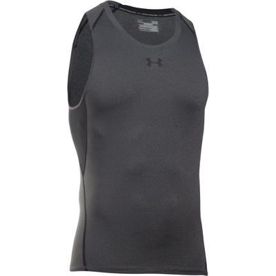 Under Armour Mens HeatGear Compression Tank Top - Carbon Heather - main image