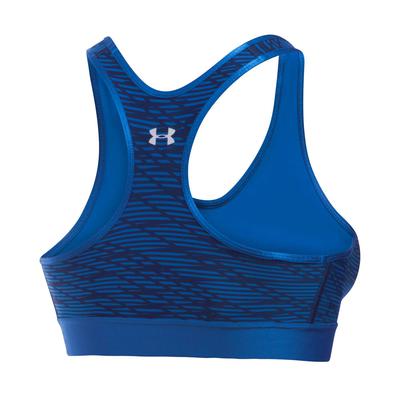 Under Armour Womens Armour Mid Printed Sports Bra - Blue - main image