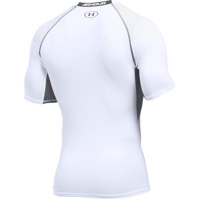Under Armour Mens HeatGear Graphic Compression Top - White/Graphite - main image