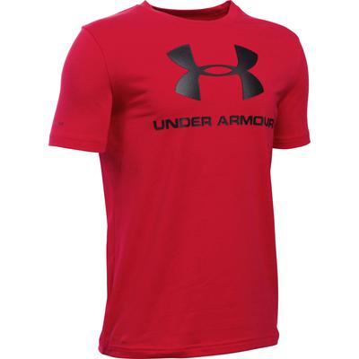 Under Armour Boys Sportstyle Logo T-Shirt - Red - main image