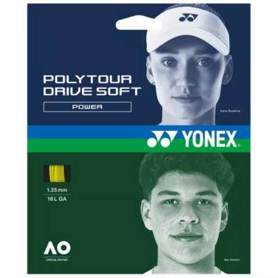 Yonex PolyTour Drive Soft 1.25 Tennis String Set - Yellow - main image