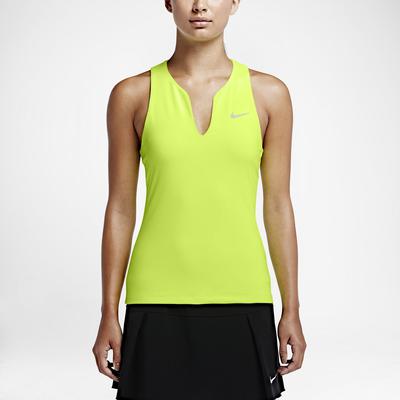Nike Womens Pure Tennis Tank Top - Volt