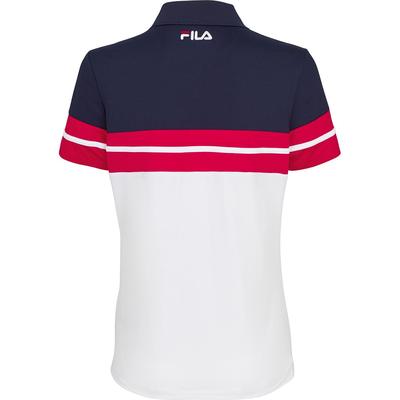 Fila Womens Heritage Polo - Blue/Red/White - main image