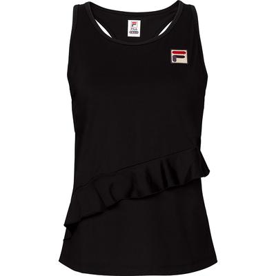 Fila Womens Ruffle Racerback Tank - Black - main image