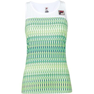 Fila Womens Acqua Sole Open Hole Tank - Green/Blue - main image