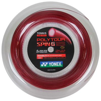 Yonex PolyTour Spin G 200m Tennis String Reel - Dark Red - main image