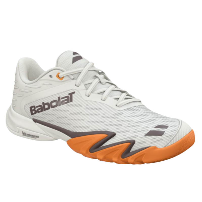 Babolat Mens Premura 3 Padel Shoes - Cream/Orange - main image