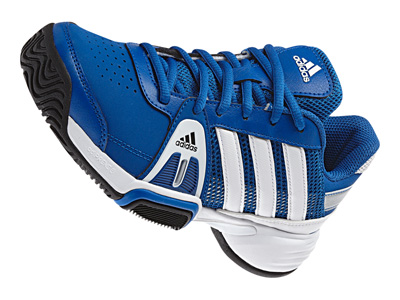 Adidas Kids Barricade Team 3xJ Junior Tennis Shoes - Blue Beauty/White - main image