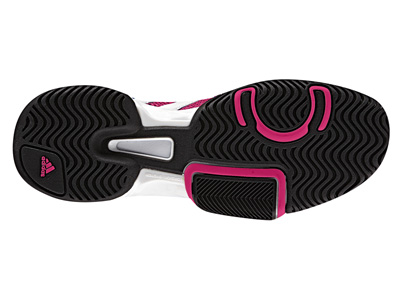 Adidas Girls Barricade Team 3 xJ Junior Tennis Shoes - Pink/White - main image