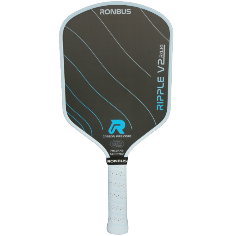 Ronbus Ripple V2 R4 14 mm Pickleball Paddle - Black/Blue - main image