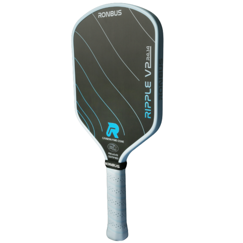 Ronbus Ripple V2 R4 14 mm Pickleball Paddle - Black/Blue - main image