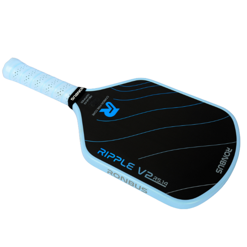Ronbus Ripple V2 R5 14 mm Pickleball Paddle - Black/Blue - main image