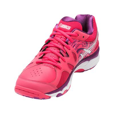 Asics Womens GEL-Netburner 7 Indoor Shoes - Red - Tennisnuts.com