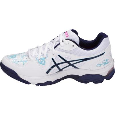 Asics Womens GEL-Netburner Academy 7 Shoes - White/Blue - main image