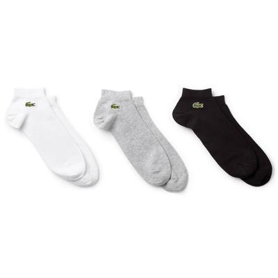 Lacoste Sport Socks (3 Pairs)- White/Black/Grey - main image