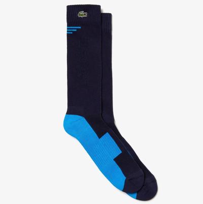 Lacoste Mens Sport Strech Jersey Socks (1 Pair) - Navy Blue/Blue - main image