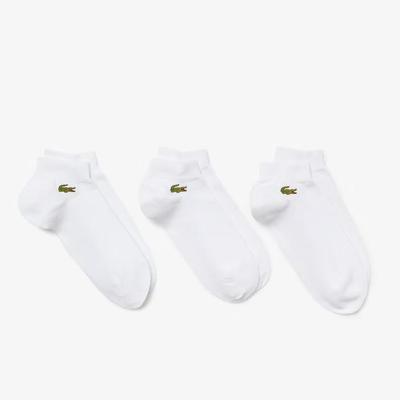 Lacoste Mens Sport Low-Cut Socks (3 Pairs) - White - main image
