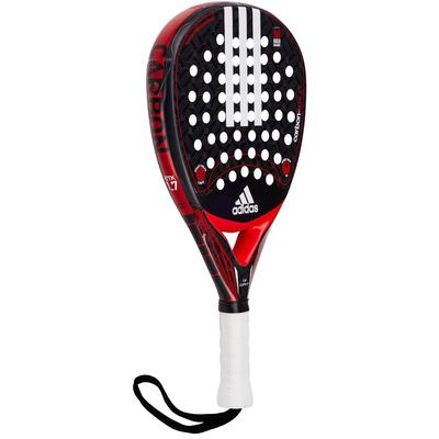 Adidas Carbon Attack 1.7 Padel Racket - Black/Red - main image